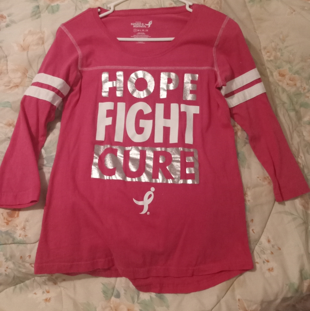 Breast cancer 3/4 sleeve shirt